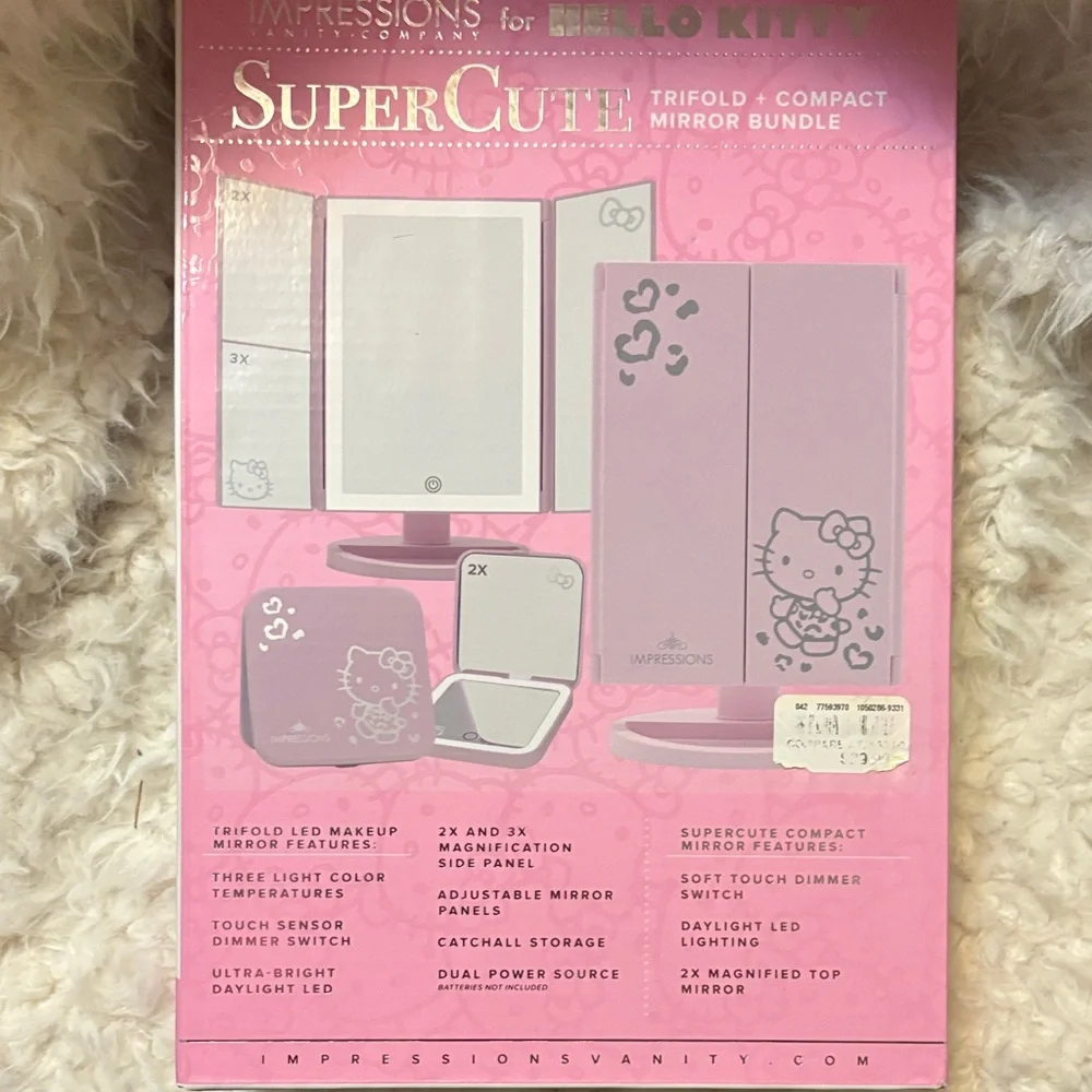 Impressions Vanity Hello Kitty Lighted Makeup Mirrors Bundle New